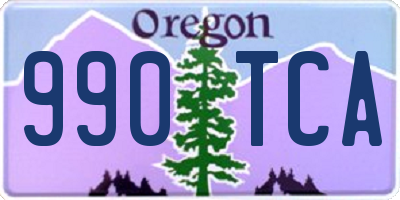 OR license plate 990TCA