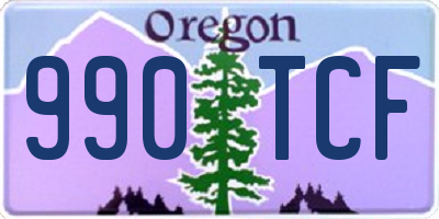 OR license plate 990TCF