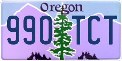 OR license plate 990TCT