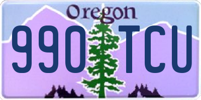 OR license plate 990TCU