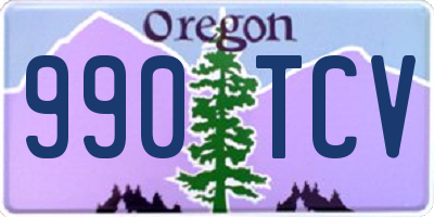 OR license plate 990TCV