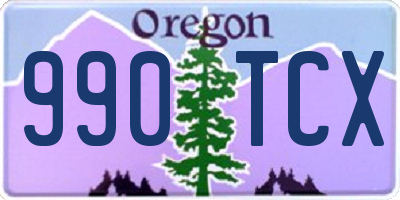 OR license plate 990TCX