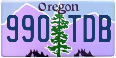 OR license plate 990TDB
