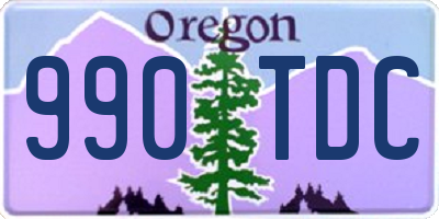 OR license plate 990TDC