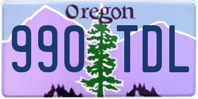 OR license plate 990TDL