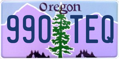 OR license plate 990TEQ