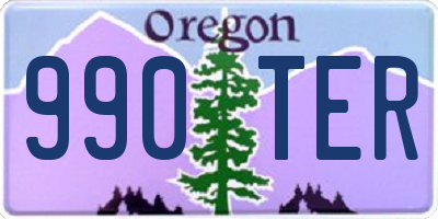 OR license plate 990TER