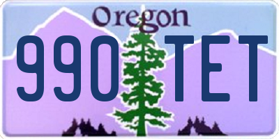 OR license plate 990TET