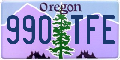 OR license plate 990TFE