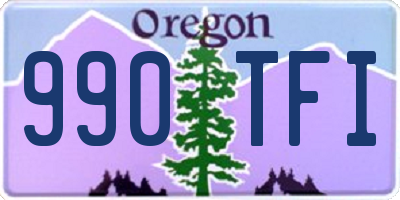 OR license plate 990TFI