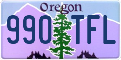 OR license plate 990TFL