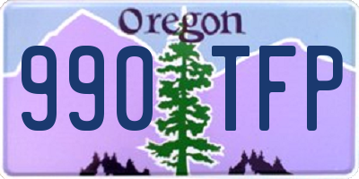 OR license plate 990TFP