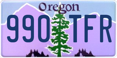 OR license plate 990TFR