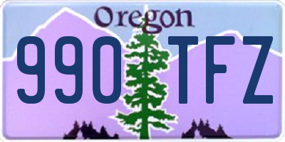 OR license plate 990TFZ