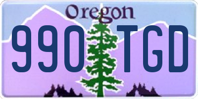 OR license plate 990TGD