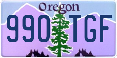 OR license plate 990TGF