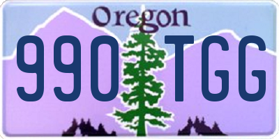 OR license plate 990TGG