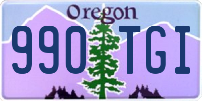 OR license plate 990TGI