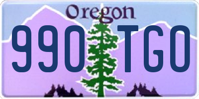 OR license plate 990TGO