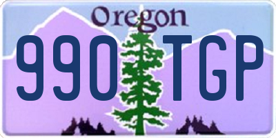 OR license plate 990TGP