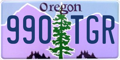 OR license plate 990TGR