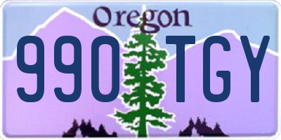 OR license plate 990TGY