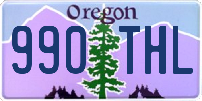 OR license plate 990THL