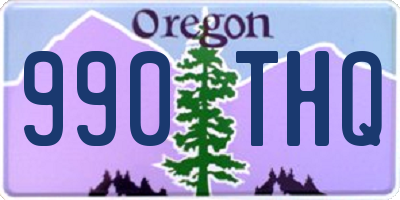 OR license plate 990THQ