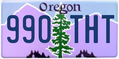 OR license plate 990THT