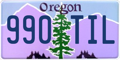 OR license plate 990TIL