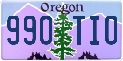 OR license plate 990TIO