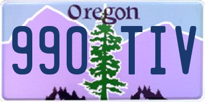 OR license plate 990TIV