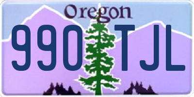 OR license plate 990TJL