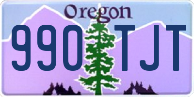 OR license plate 990TJT