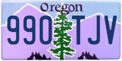 OR license plate 990TJV