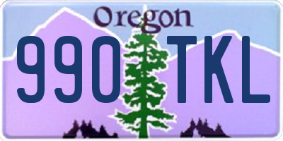 OR license plate 990TKL