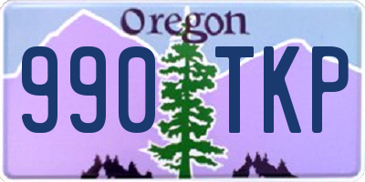 OR license plate 990TKP