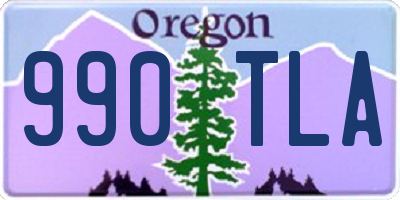 OR license plate 990TLA