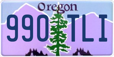 OR license plate 990TLI