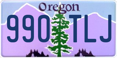 OR license plate 990TLJ