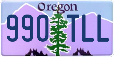 OR license plate 990TLL