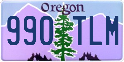 OR license plate 990TLM