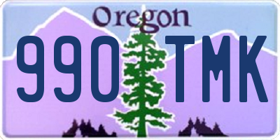 OR license plate 990TMK