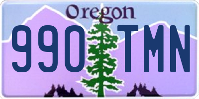 OR license plate 990TMN