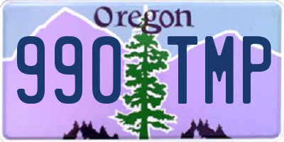 OR license plate 990TMP