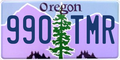 OR license plate 990TMR