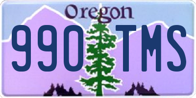 OR license plate 990TMS