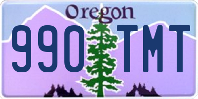 OR license plate 990TMT