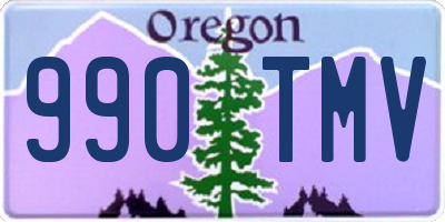 OR license plate 990TMV