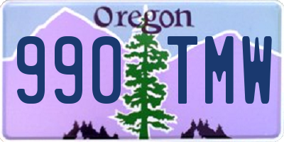 OR license plate 990TMW